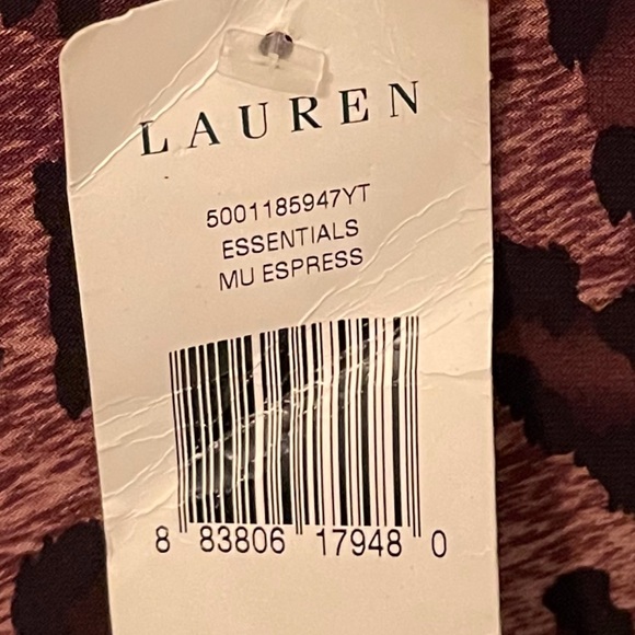 NWT Lauren Ralph Lauren Leopard Print Bodycon Cinched Midi Dress Sz 2 - Picture 7 of 8